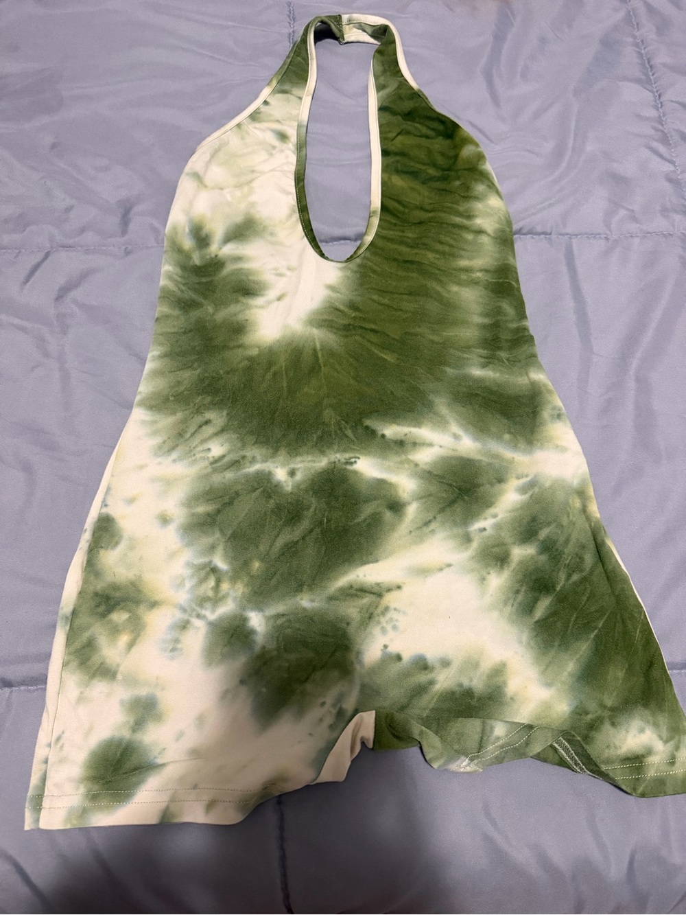 Shein Women’s Green Tie-Dye Halter Romper